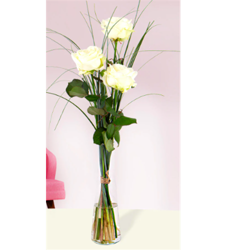 Rosenstrauß "Lovely White"