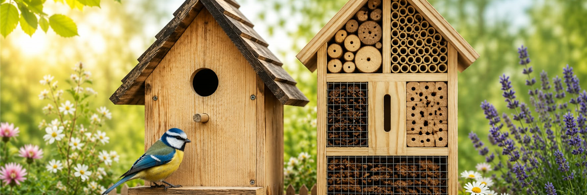 Vogelhäuser & Insektenhotels