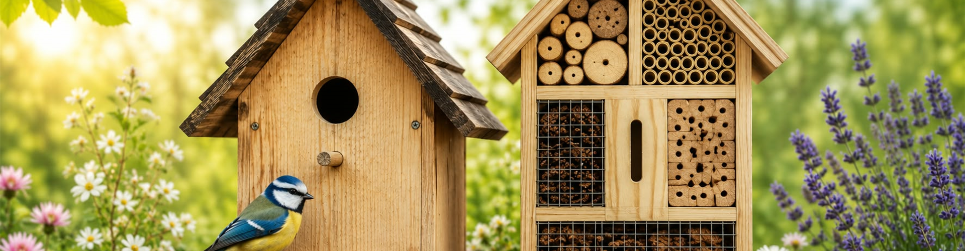 Vogelhäuser & Insektenhotels